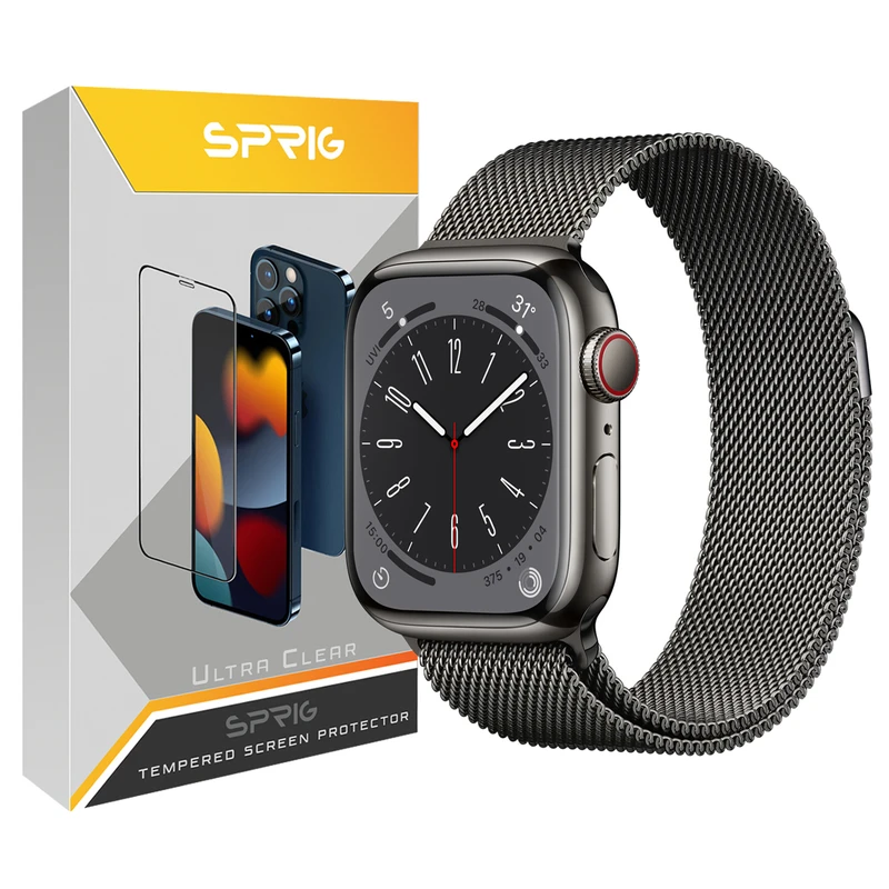 بند اسپریگ مدل Milanese مناسب برای اپل واچ 42/44/45/49 میلی متری