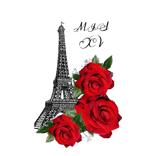 استیکر پارچه و لباس پاد آفرین طرح برج ایفل کد 3644