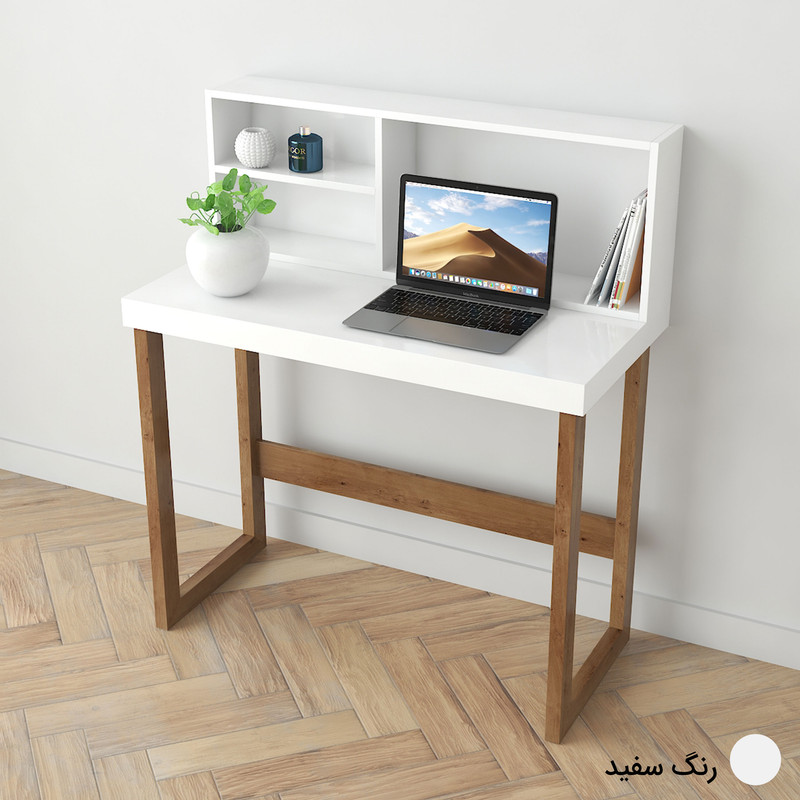 میز تحریر طرح کتابخانه دار مدل درسا کد D1-Z2 میز تحریر طرح کتابخانه دار مدل درسا کد D1-Z2