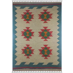 گلیم دستبافت یک و نیم متری کد 22327