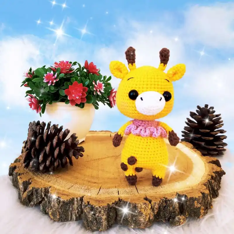 عروسک بافتنی مدل زرافه کد 60224