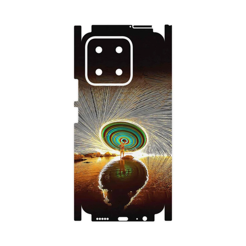 برچسب پوششی ماهوت مدل Night Light Fountain-FullSkin مناسب برای گوشی موبایل آنر X5b Plus