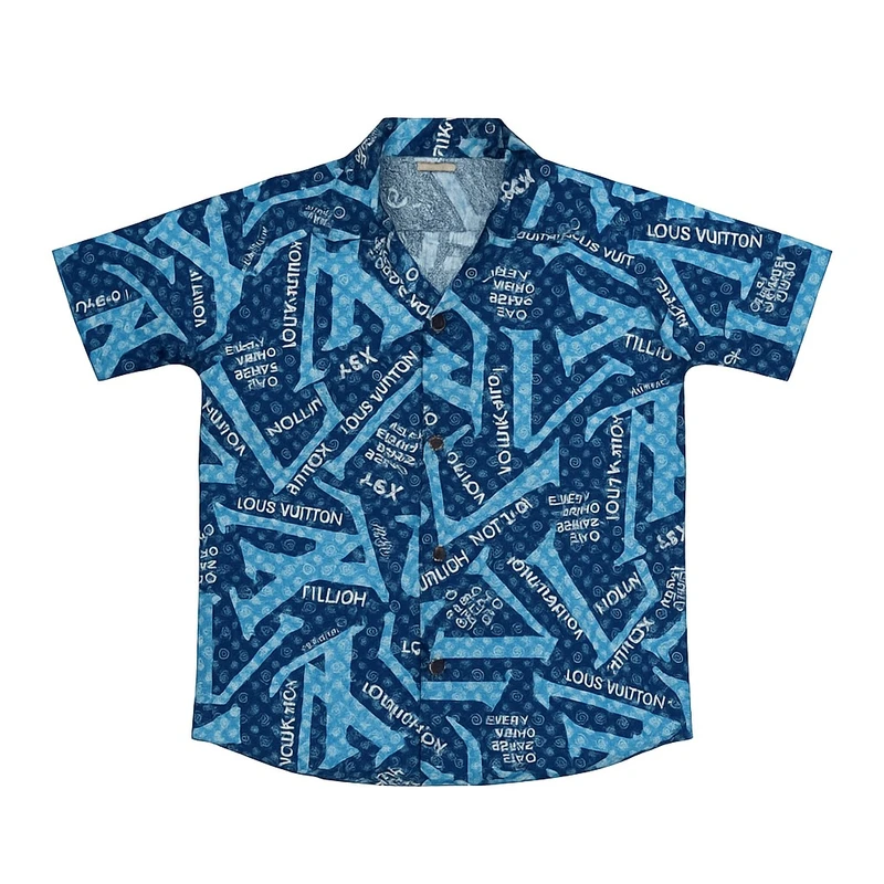 پیراهن آستین کوتاه یقه برگردان پسرانه مدل STARFISH