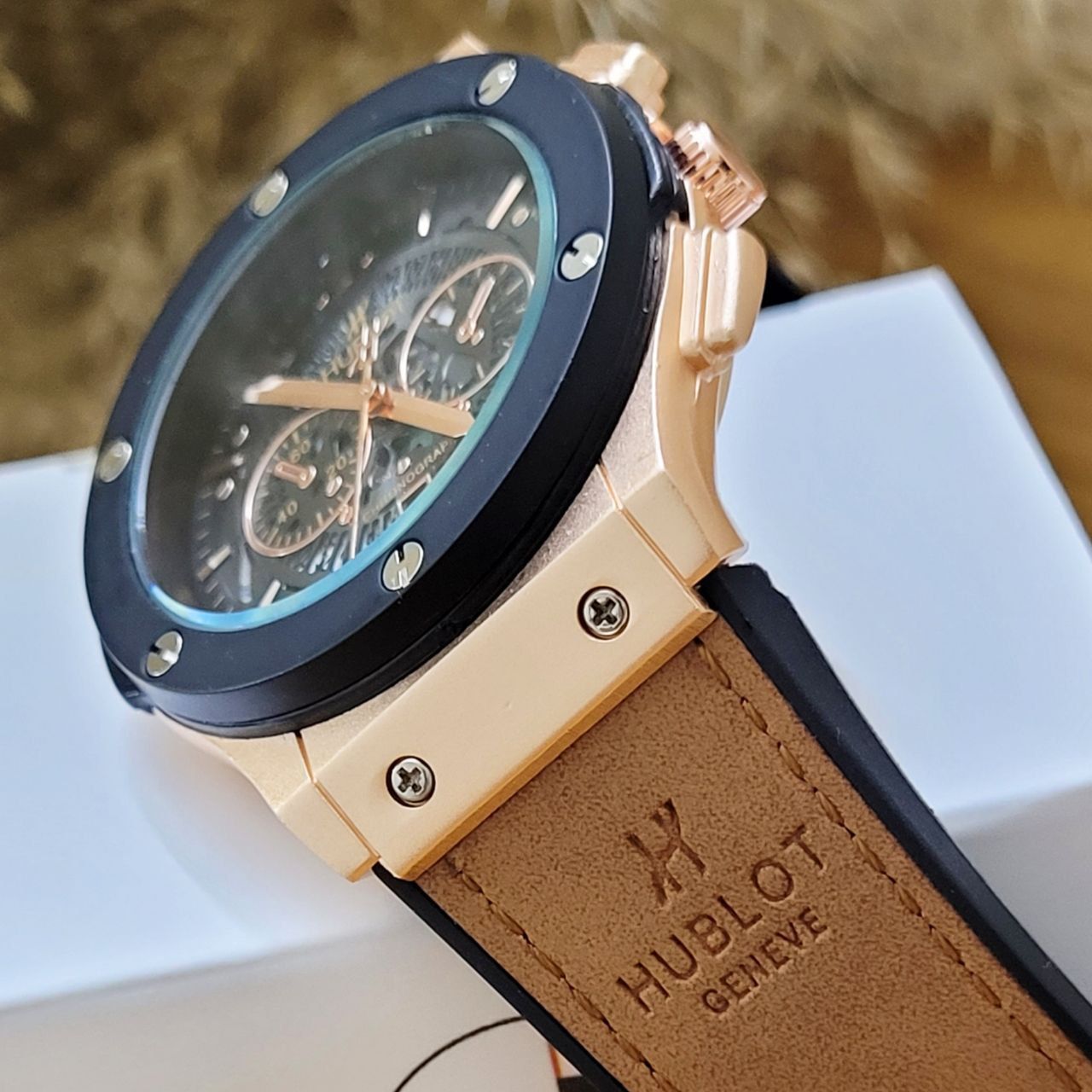 ساعت مچی عقربهای مردانه مدل اسکلتون رینگدار grroz - - 9