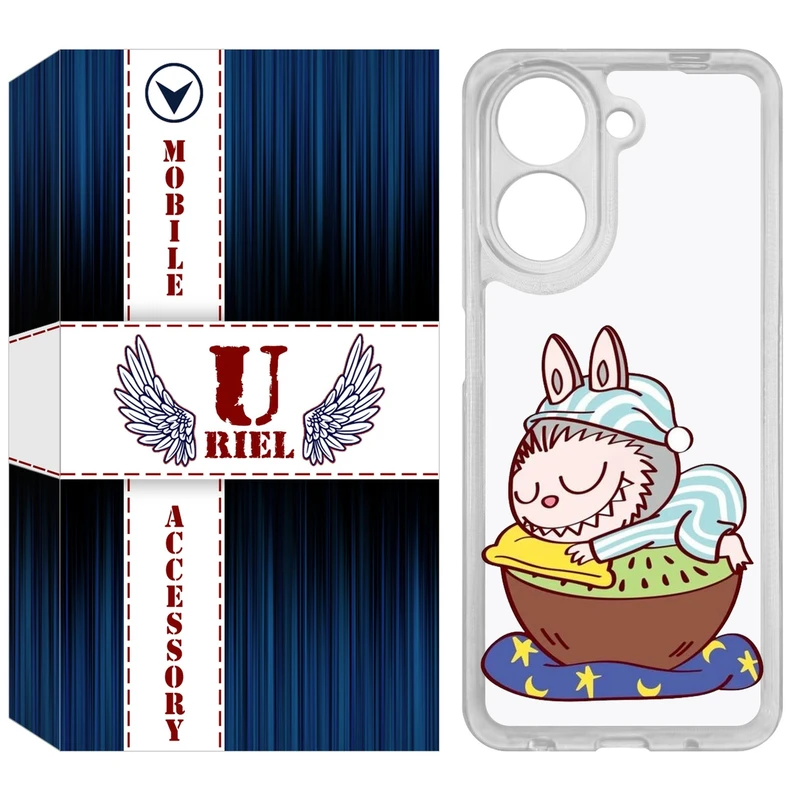 کاور یوریل مدل Clear کد 127 طرح لبوبو Labubu مناسب برای گوشی موبایل شیائومی Redmi A5 4G / Poco C71