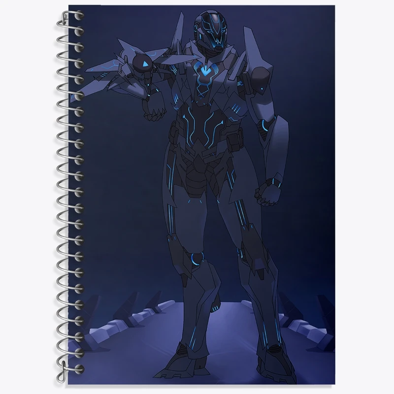 دفتر زبان 50 برگ خندالو مدل دو خط طرح بازی رستاخیز (Doom) کد 31409