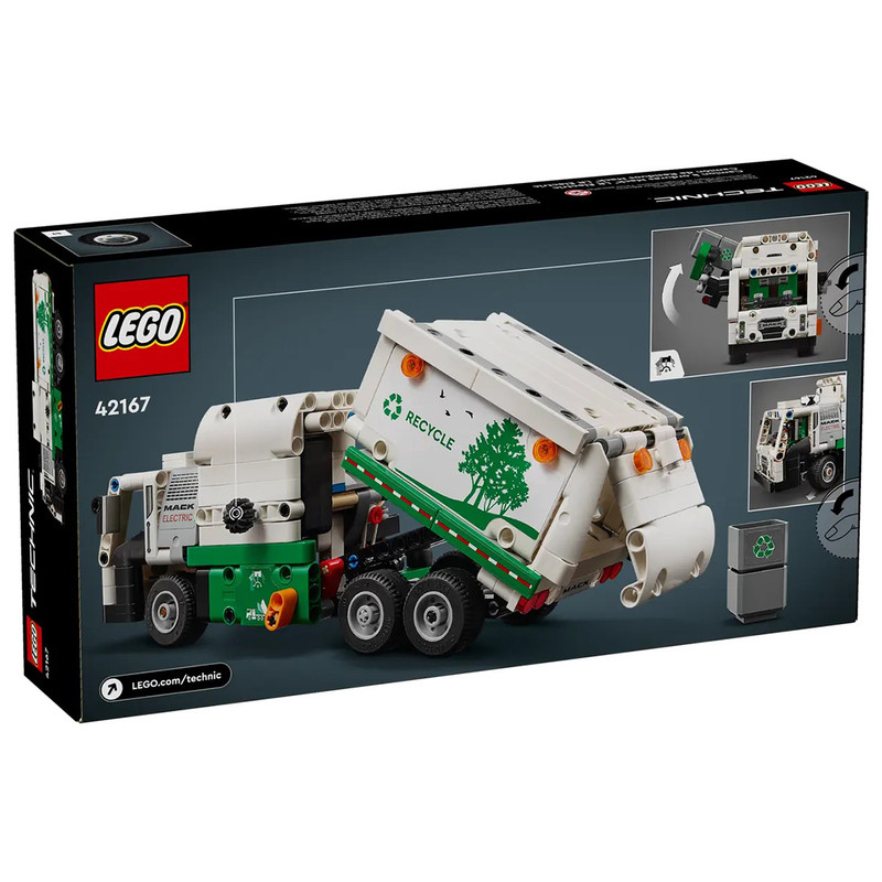 لگو سری Mack LR Electric Müllwagen کد 42167