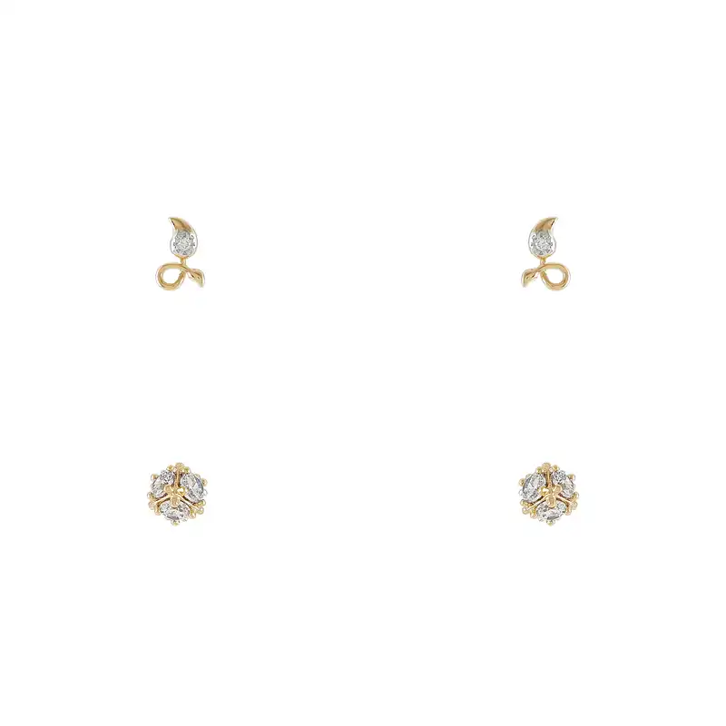 گوشواره زنانه ژوپینگ مدل 1388 مجموعه دو عددی