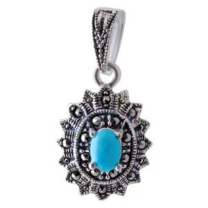    آویز گردنبند نقره زنانه بازرگانی میلادی کد PK_052