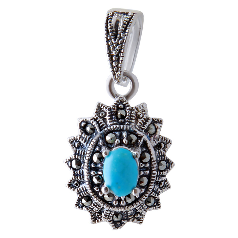 آویز گردنبند نقره زنانه بازرگانی میلادی کد PK_052