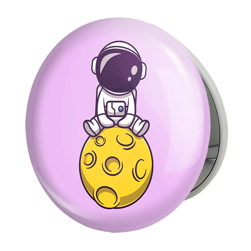 آینه جیبی خندالو طرح فضانورد مدل تاشو کد 25119 