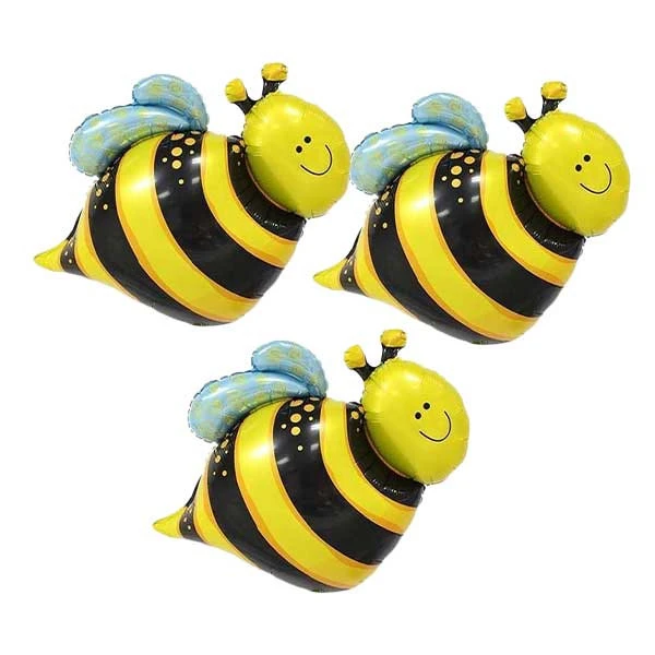 بادکنک فویلی سورتک طرح زنبور کد ST0612 بسته 3 عددی