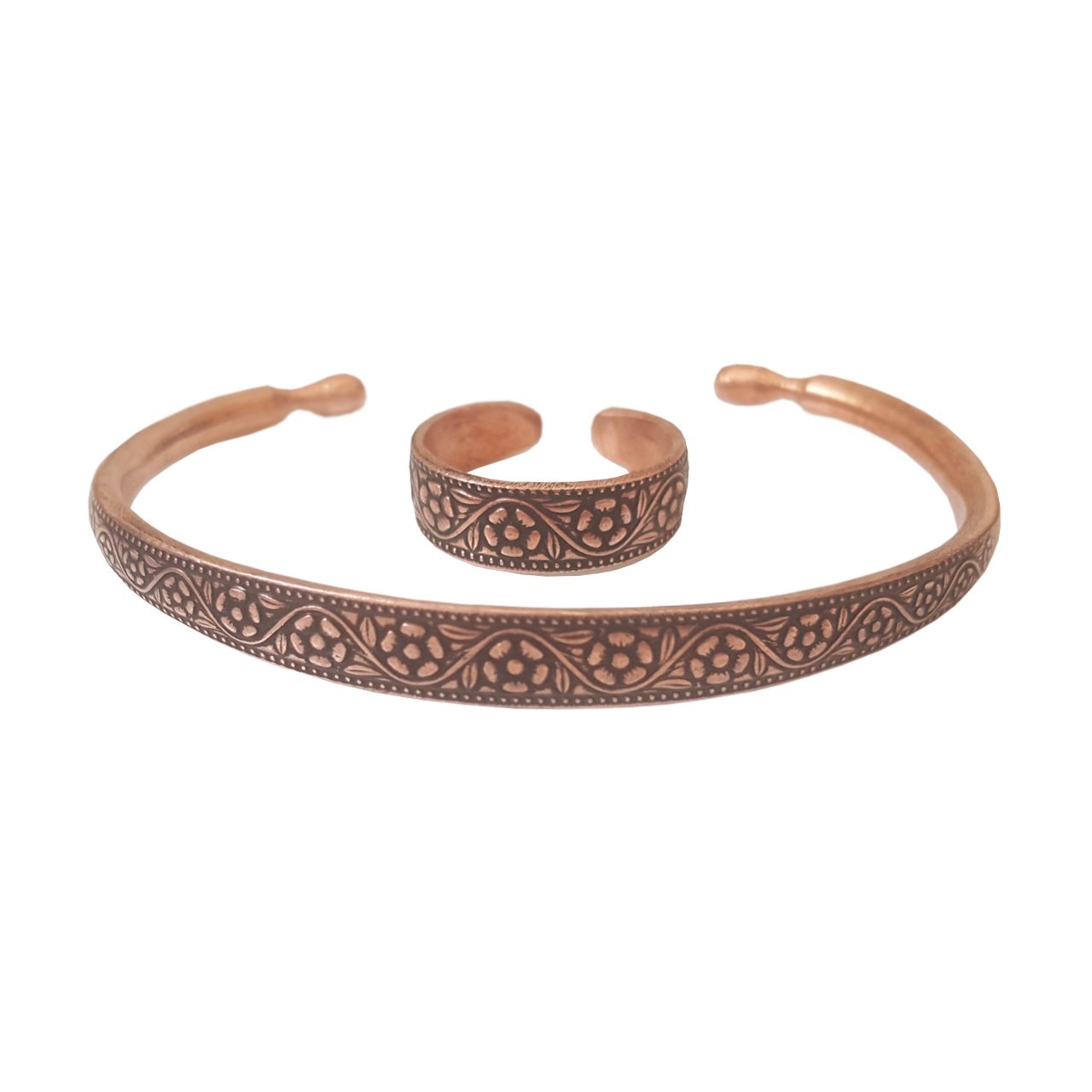 نیم ست زنانه طرح گل سینوسی کد JW58