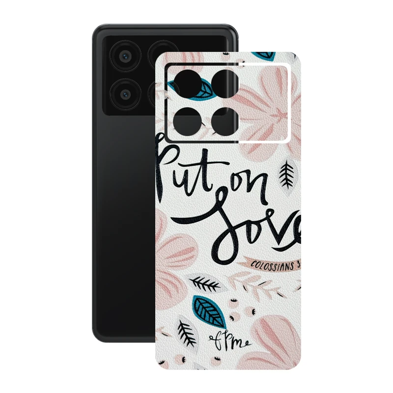 برچسب پوششی ریمکس مدل Leth طرح put on love مناسب برای گوشی موبایل شیائومی Poco X6 Pro