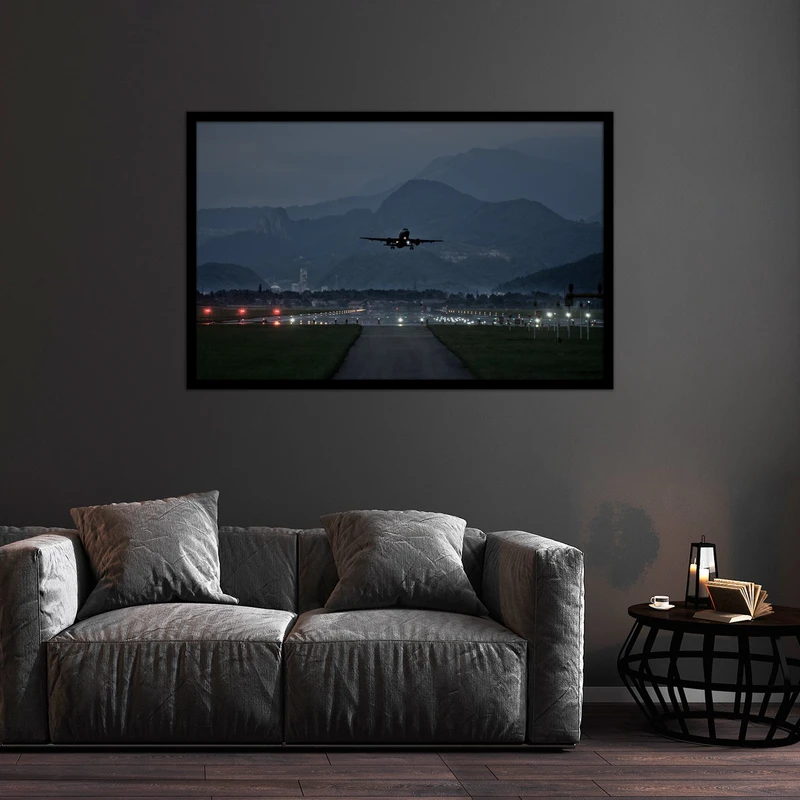 تابلو بکلیت طرح فرودگاه و هواپیما مدل B-bu2510