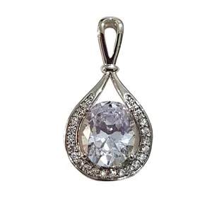 آویز گردنبند زنانه ژوپینگ مدل تک نگین 434