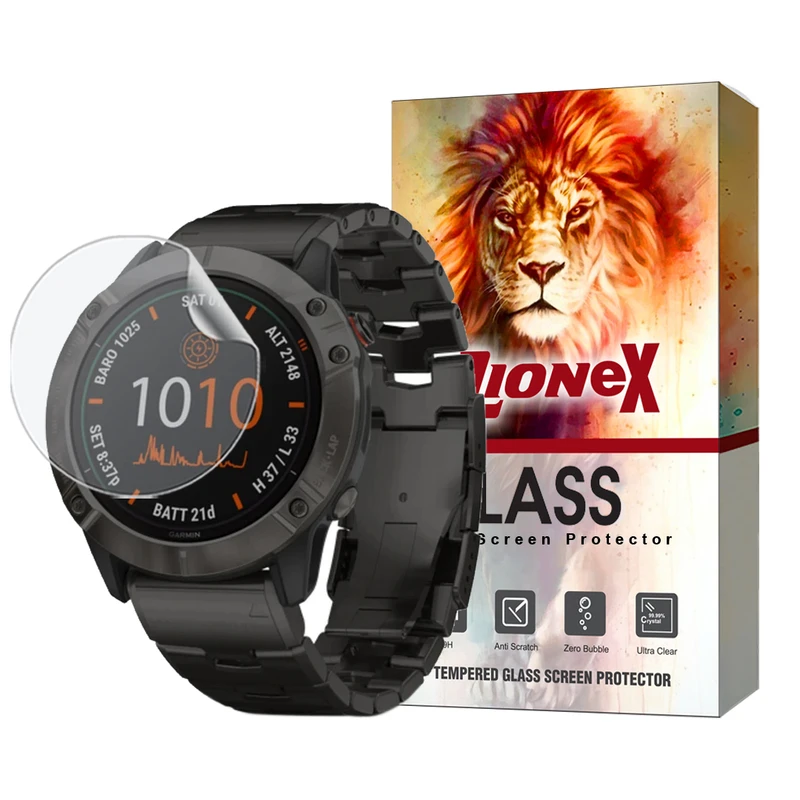  محافظ صفحه نمایش هیدروژل لایونکس مدل MTBWL مناسب برای ساعت هوشمند گارمین FENIX 6X SAPPHIRE