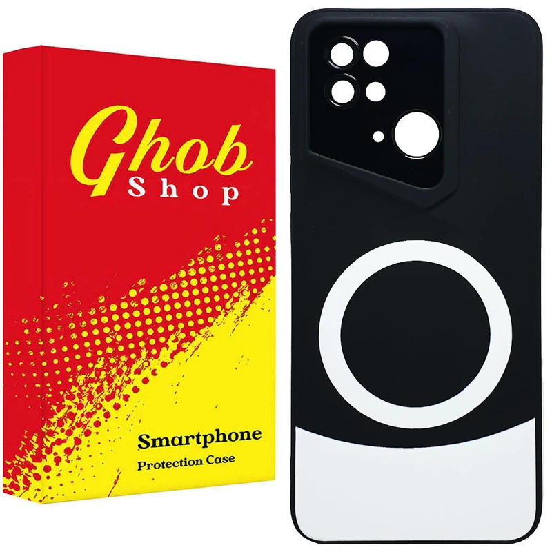 کاور قاب شاپ مدل مگ سیف طرح دو رنگ مناسب برای گوشی موبایل شیائومی Redmi 10C / Redmi 10 Power / Poco C40