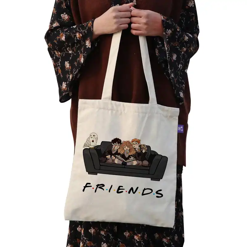 ساک خرید ترمه طراحان ایده مدل هری پاتر و دوستان کد  cfp1579 - L