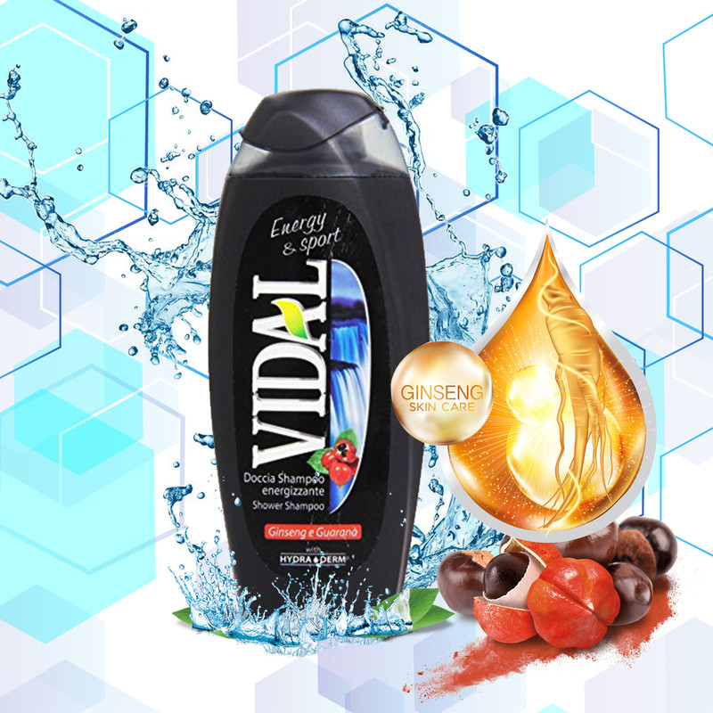 شامپو مو و بدن ویدال مدل Energy Sport حجم 250 میلی لیتر شامپو مو و بدن ویدال مدل Energy Sport حجم 250 میلی لیتر