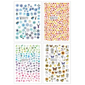 برچسب لنز ناخن مدل 119193 مجموعه 4 عددی