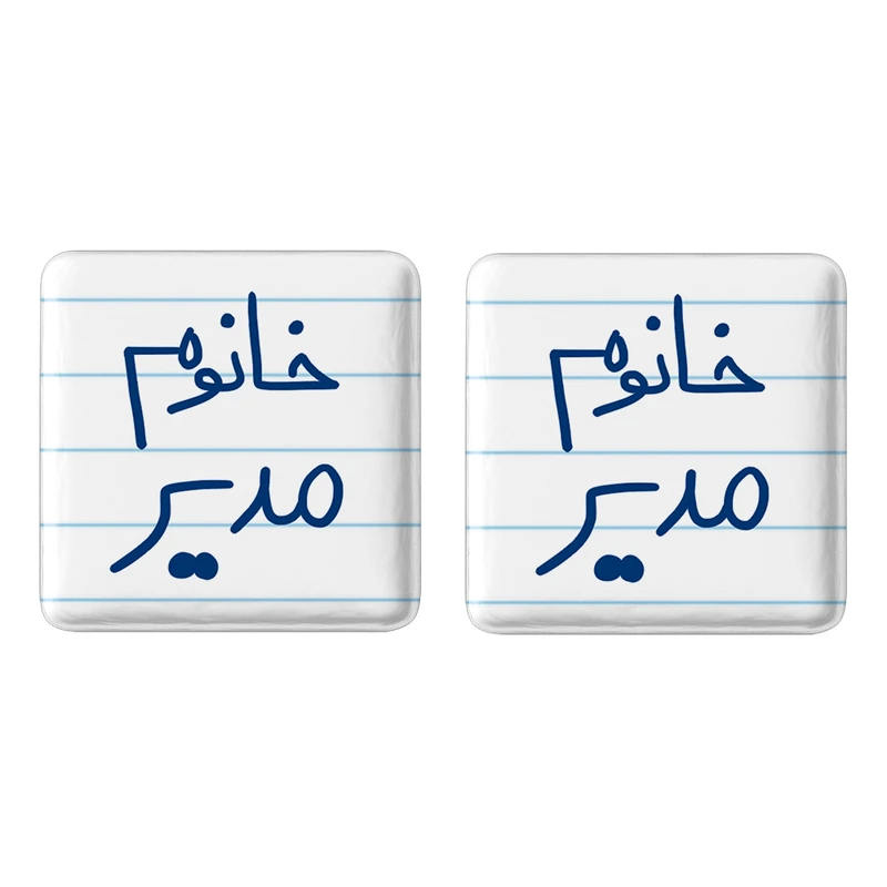 مگنت خندالو مدل خانوم مدیر کد 6598 مجموعه 2 عددی