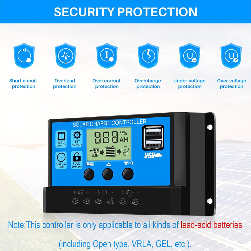 کنترلر هوشمند پنل خورشیدی مدل B08QHLTLMV کنترلر هوشمند پنل خورشیدی مدل B08QHLTLMV