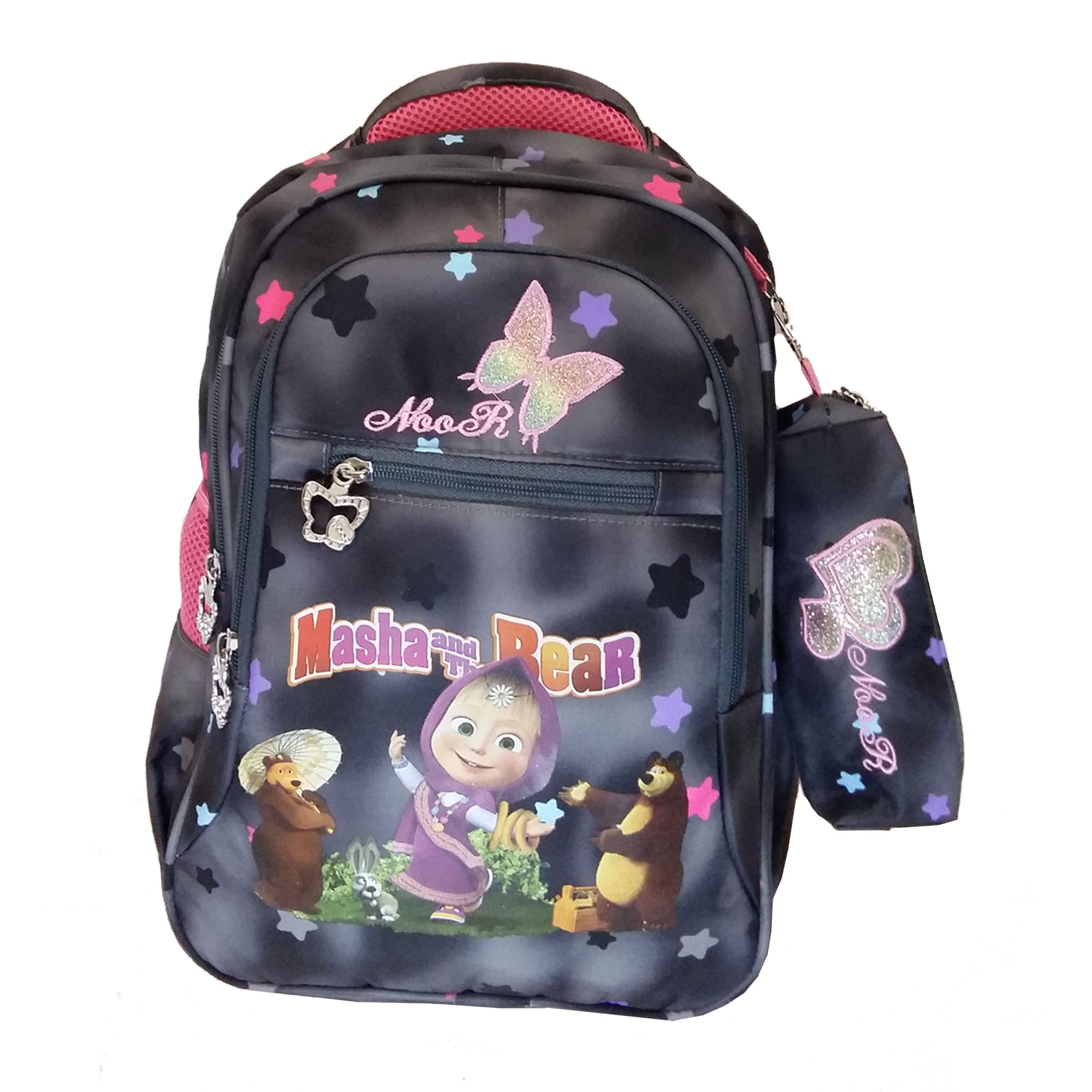 کوله پشتی مدل mash and bear به همراه جامدادی