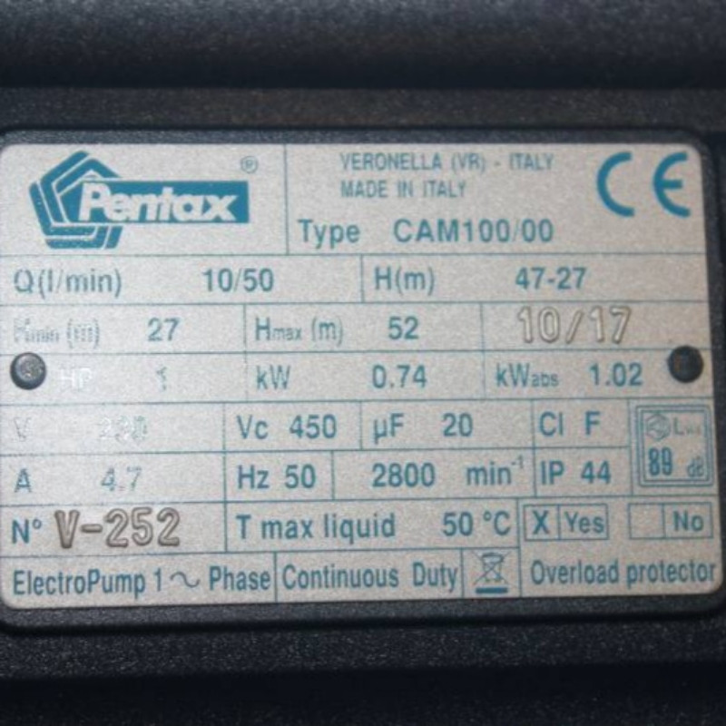 پمپ اب پنتاکس مدل جتی   1