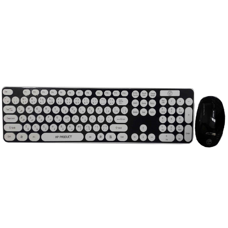کیبورد و ماوس بی سیم ایکس پی-پرواکت مدل XP-W5100A با حروف فارسی