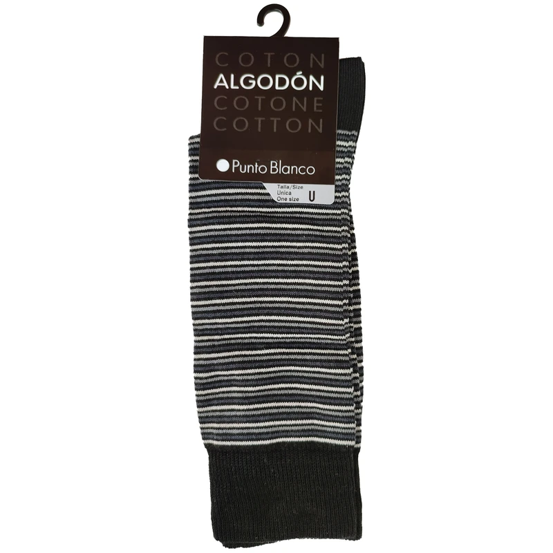 جوراب مردانه پونتو بلانکو مدل کتان آلگادون طرح دار  599-10-74721