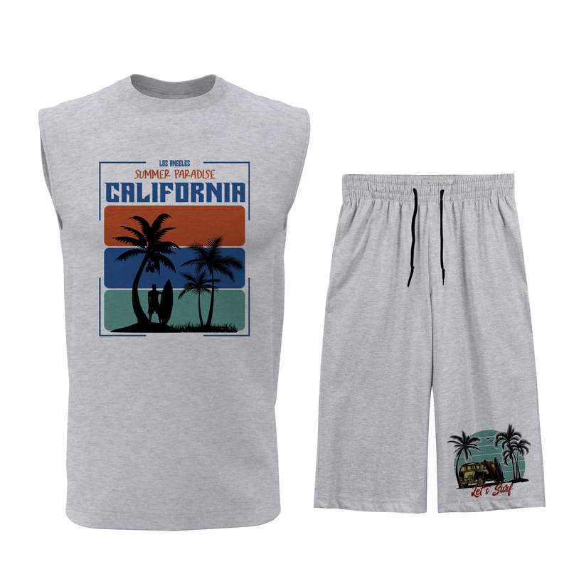 ست تاپ و شلوارک مردانه مدل C120G