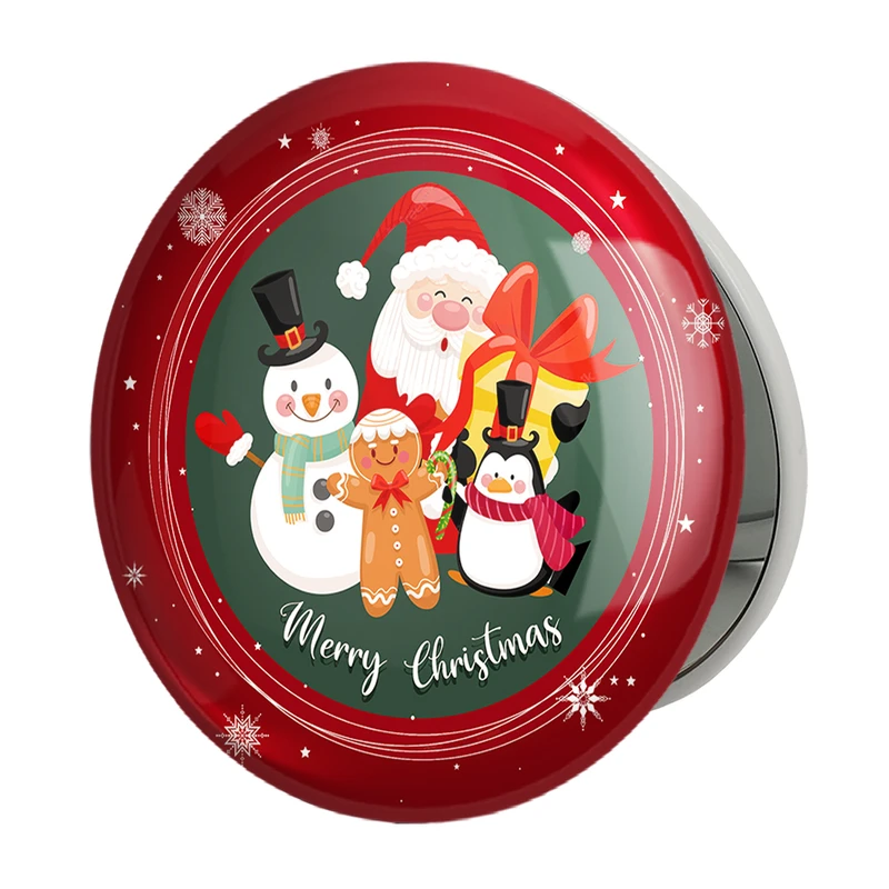 آینه جیبی خندالو طرح کریسمس Christmas مدل تاشو کد 22179 
