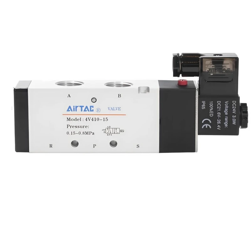 شیر برقی پنوماتیک ایرتک مدل 4V410-15 1-2inch 24V