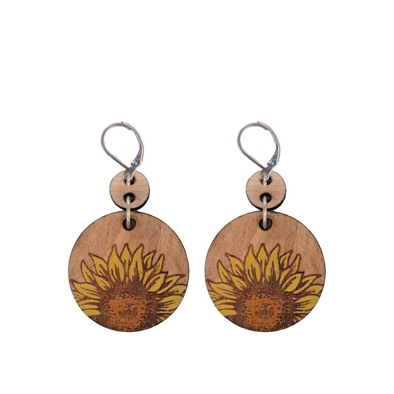 گوشواره دخترانه مدل آفتابگردان گوشواره دخترانه مدل آفتابگردان