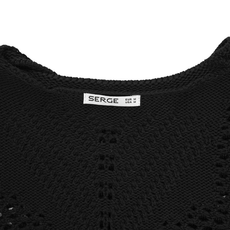 پلیور زنانه سرژه مدل 225159 رنگ مشکی