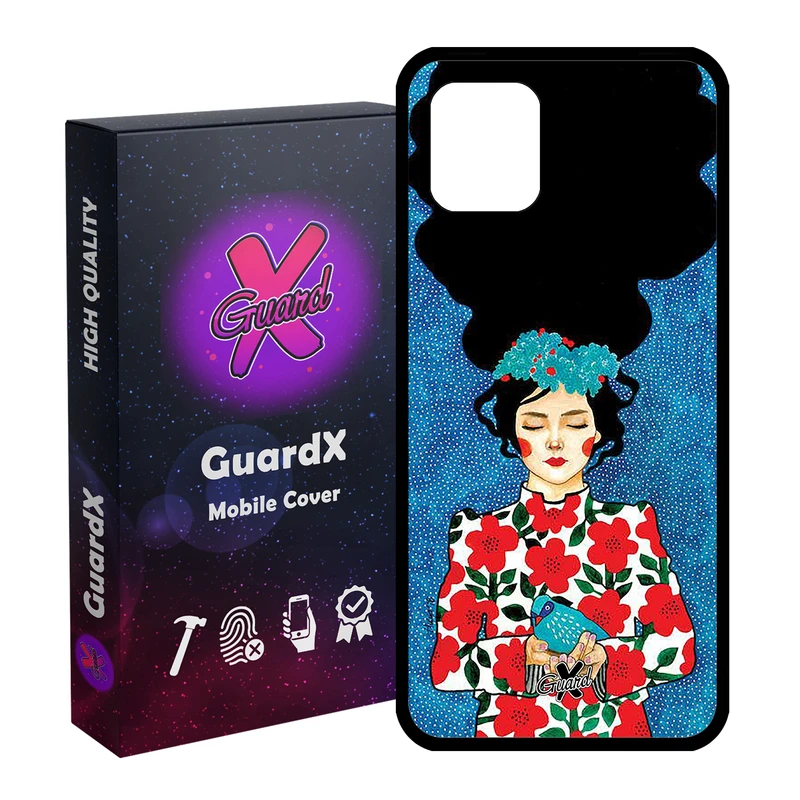 کاور گارد ایکس طرح Girl مدل Glass10137 مناسب برای گوشی موبایل سامسونگ Galaxy Note 10 Lite