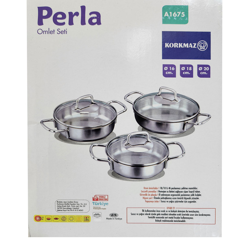 سرویس تابه 6 پارچه کرکماز مدل PERLA