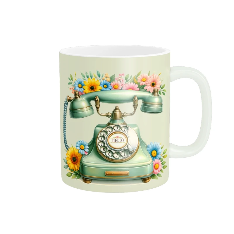 ماگ پاد آفرین طرح ساعت نوستالوژی کد 2528