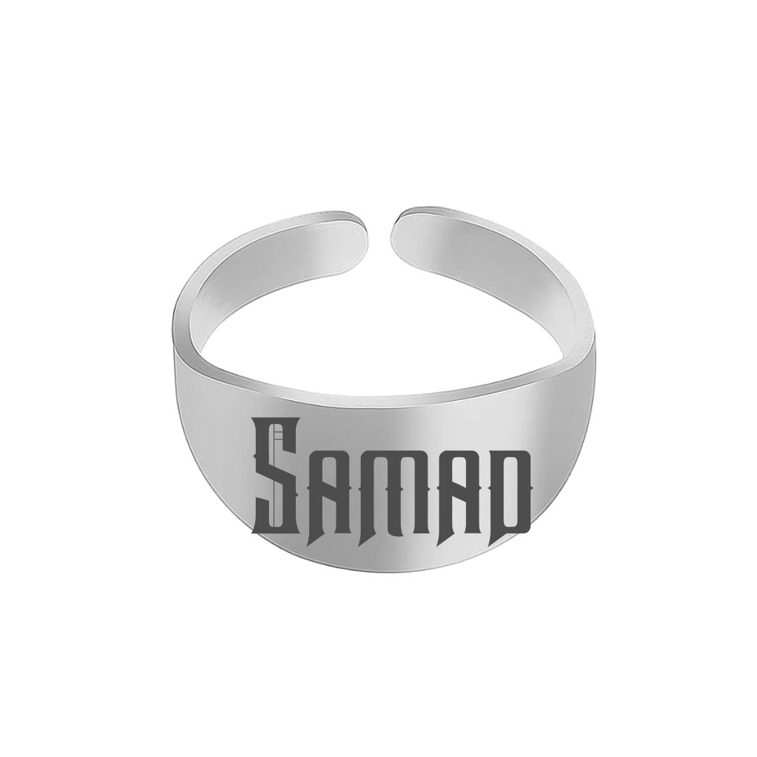 انگشتر نقره مردانه ترمه ۱ مدل صمد کد 308 RSIL