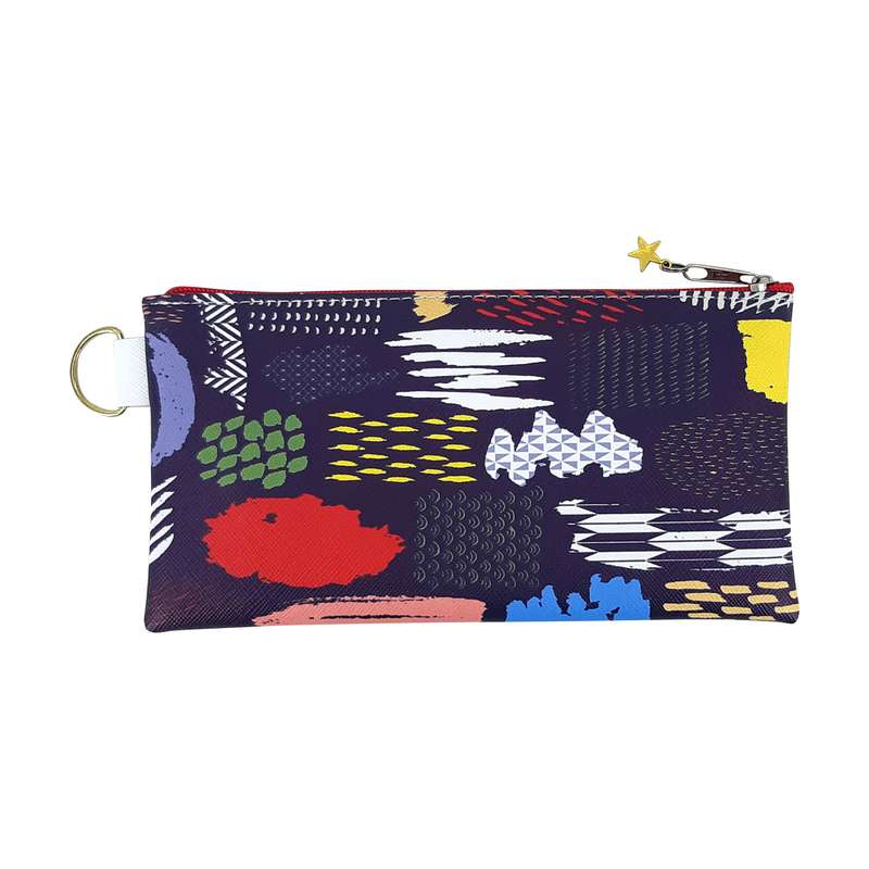 کیف لوازم آرایش زنانه طرح نقاشی مدل flat-03