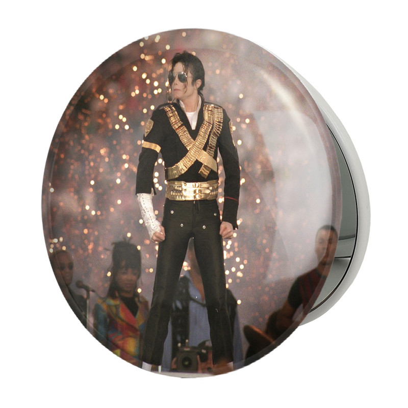 آینه جیبی خندالو طرح مایکل جکسون Michael Jackson مدل تاشو کد 19243 آینه جیبی خندالو طرح مایکل جکسون Michael Jackson مدل تاشو کد 19243