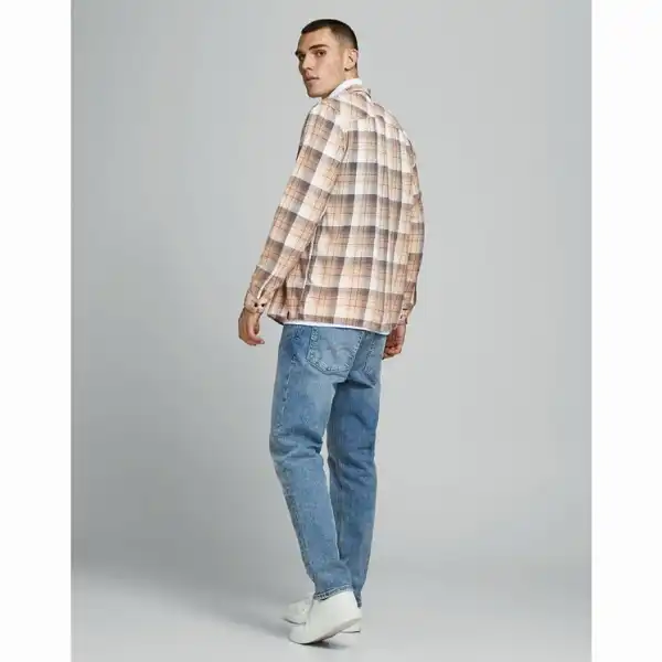 پیراهن آستین بلند مردانه جک اند جونز مدل BROWN-12183608