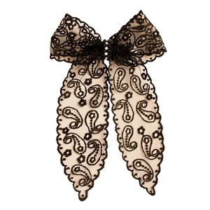 گیره مو زنانه مدل پاپیون دانتل