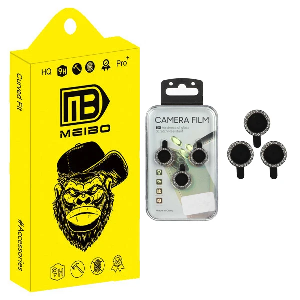 محافظ لنز دوربین رینگی نگین دار میبو مدل Jewel Ring مناسب برای گوشی موبایل سامسونگ Galaxy A35 / A55 / A06 / S24 FE / IP 14 / IP 15