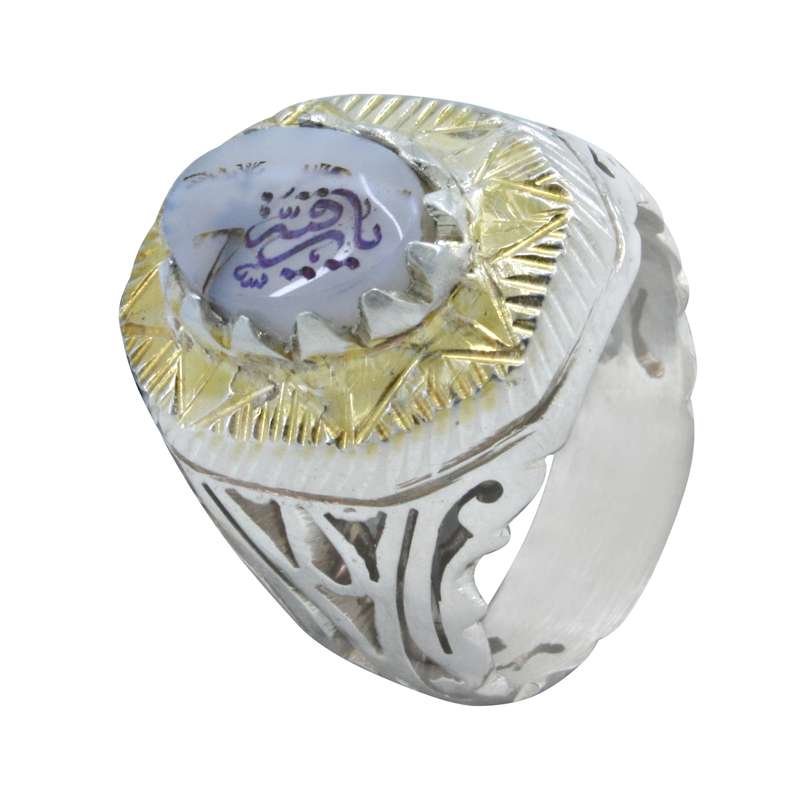 انگشتر نقره مردانه مدل شجر خطی کد s20