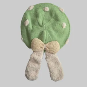 کلاه بافتنی نوزادی مدل برت خرگوشی کد sz