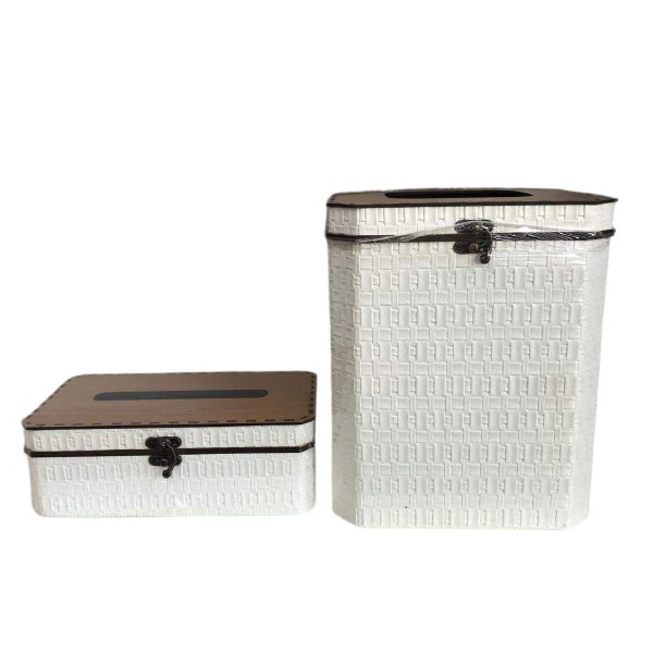 ست سطل و جای دستمال کاغذی مدل CHD