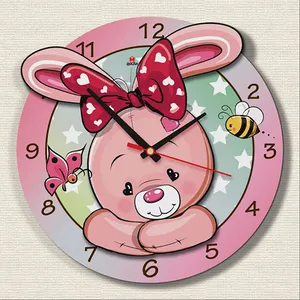 ساعت دیواری کودک مدل خرگوش