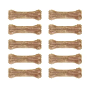 تشویقی سگ طرح استخوان ژلاتینی مدل 5 cm وزن 125 گرم بسته 10 عددی